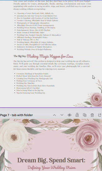 The Ultimate Budget-Friendly Wedding Planner - Printable Guide