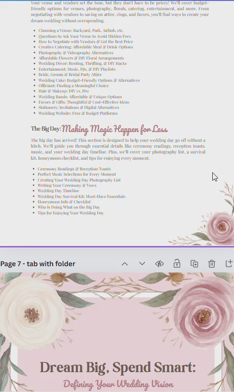 The Ultimate Budget-Friendly Wedding Planner - Printable Guide